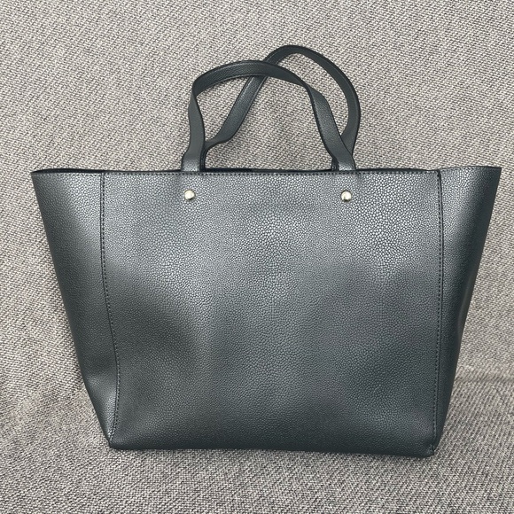 Tahari Gray Tote Bag with Classic Minimalist Design - Picture 2 of 16